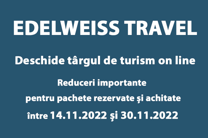 EDELWEISS TRAVEL - Târg turism 2022 on line
